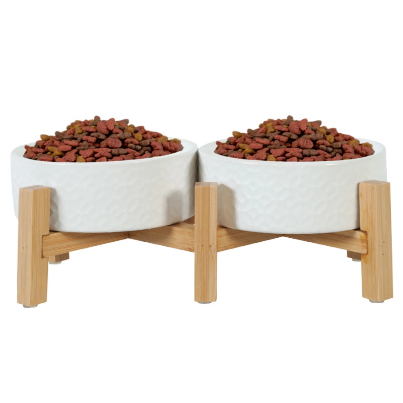 Zolux Keramo Duo White Ceramic Bowls